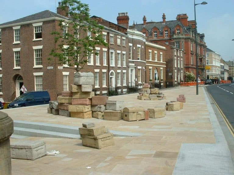 new Hope Street Triangle public space